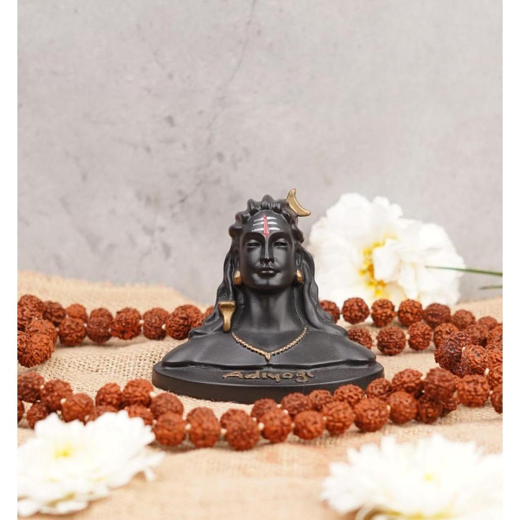 Adiyogi Shiva Murti Decorative Showpiece for Home Decor| Adiyogi Shiv Mahadev Idol for Car Dashboard Home Temple