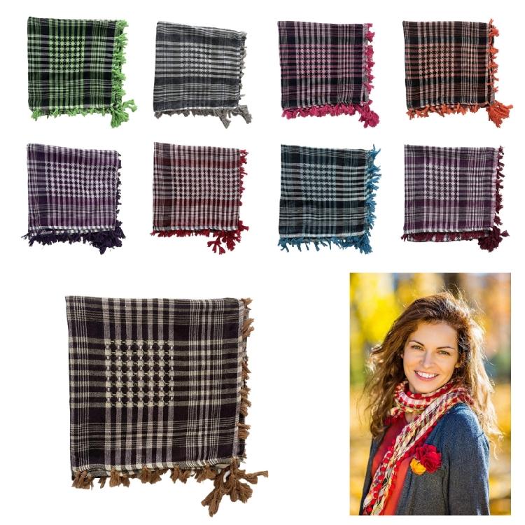 Écharpe Châle Élégante avec Franges Foulard Carré Foulard de Tête Idéal pour l'Extérieur