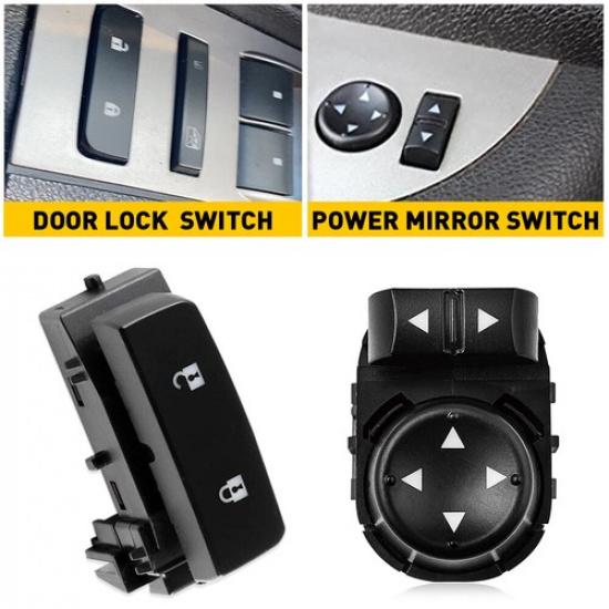 1X Black 9-P Switch Mirror For Chevrolet GMC Car Auto Accessories Perfect Fit