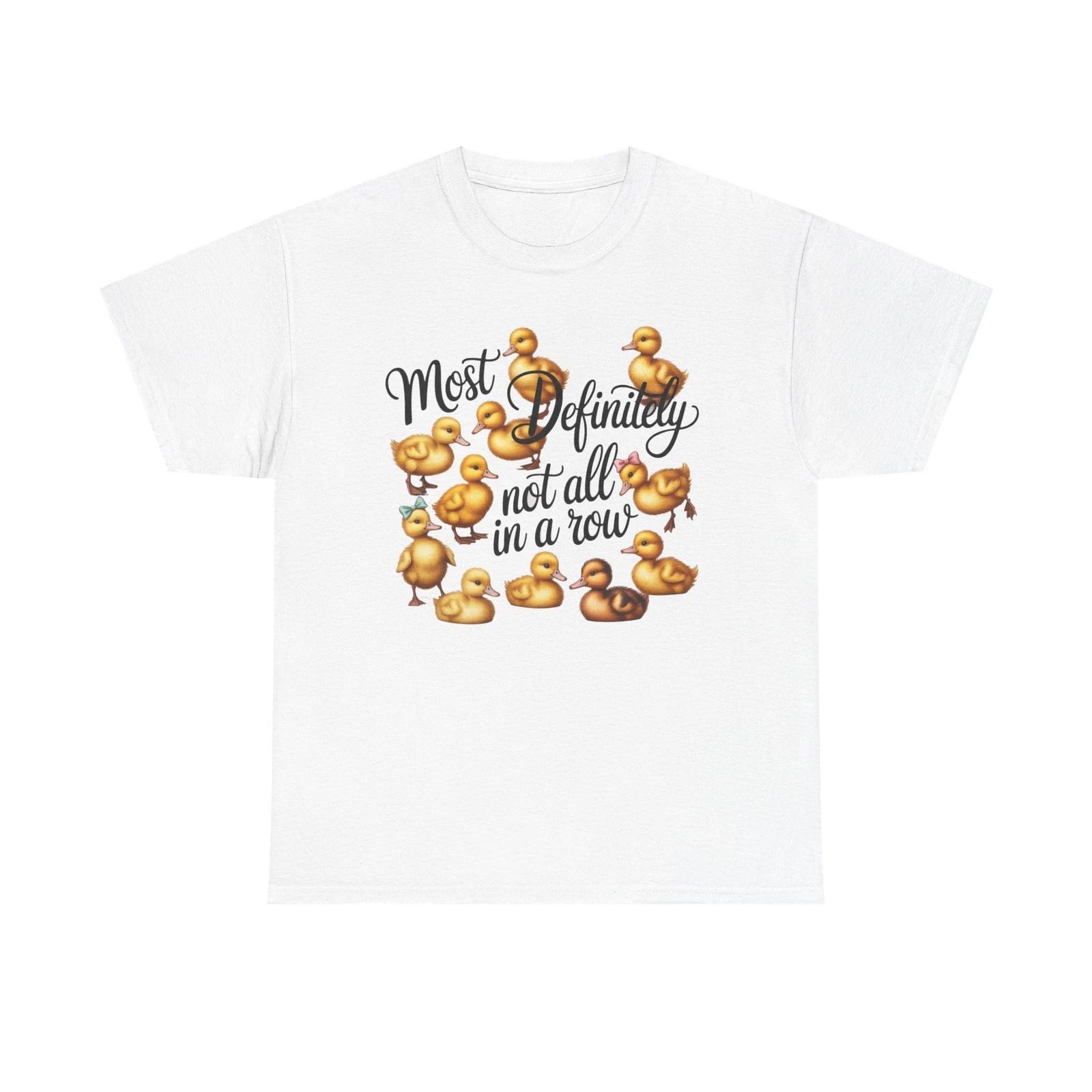 

Funny Ducks in a Row Tee, Duck Lover Gift Shirt, Quirky Duck T-Shirt, Animal 2XL