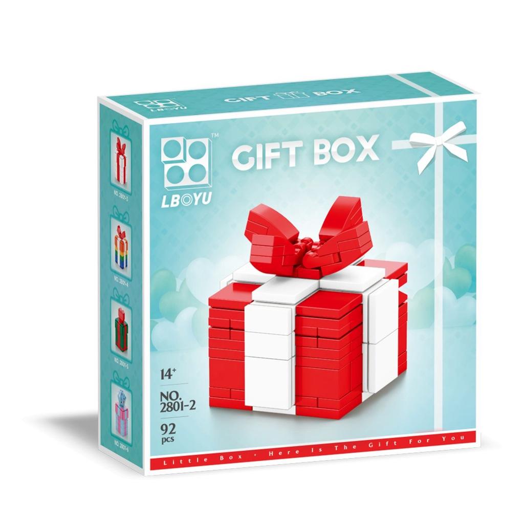 Geschenkbox für Weihnachten Geschenkbox zum Geburtstag Geschenkbox zum Valentinstag Selbstverriegelnde Bausteine Spielzeug