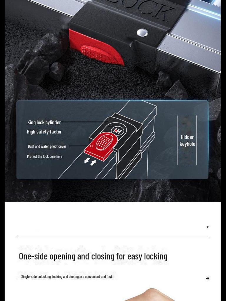 Electric Vehicle Anti-Theft U-Lock: Waterproof, Pry-Resistant Lock for Cars & Motorcycles