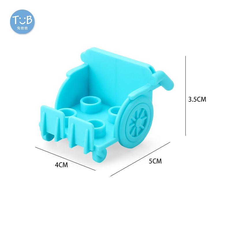 Big Size Block Bricks Train Tracks  Traffic Stop Lights Straight Duploes Black Accessories Diy Hot Toys For Children Baby Gift