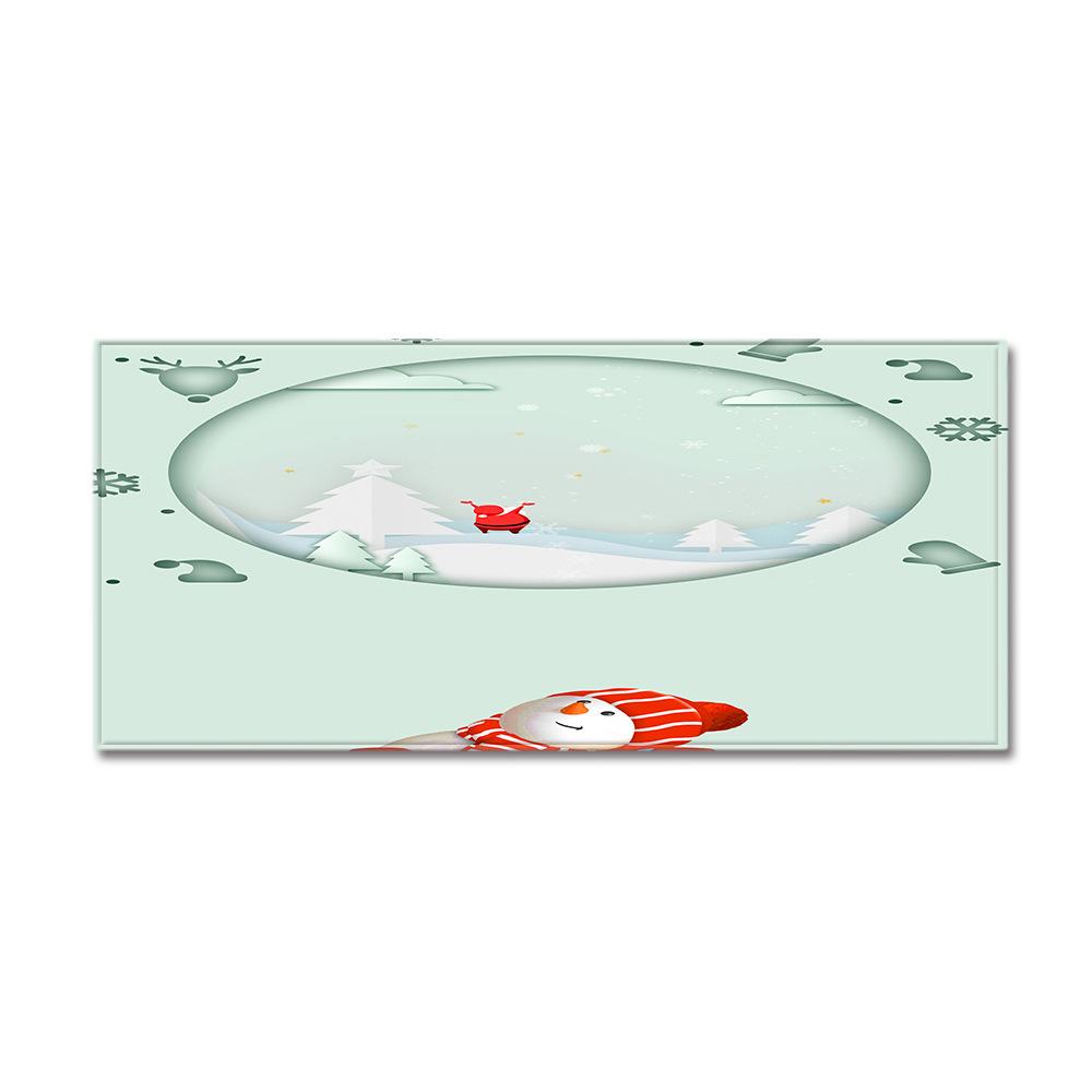 Christmas Household Bathroom Absorbent Non-Slip Mat Living Room Kitchen Sand Carpet Doormat Long Floor Mat