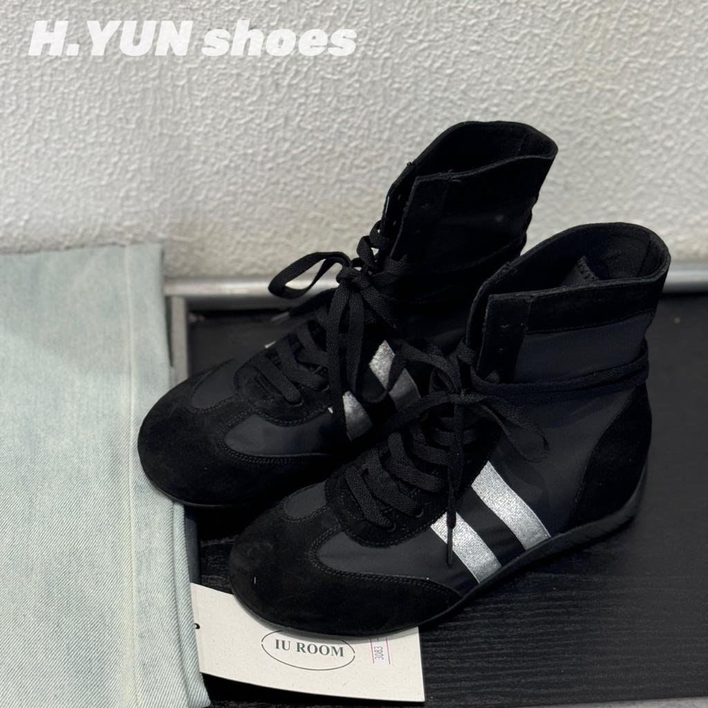 Inner Height-increasing Boxing Shoes Soft Sole Women's Summer Retro Fashion Versatile Casual High-top Racing Shoes Tide