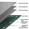 Grüne PVC-Plane 2x3m 650g/m²: Robuster und wasserdichter Schutz