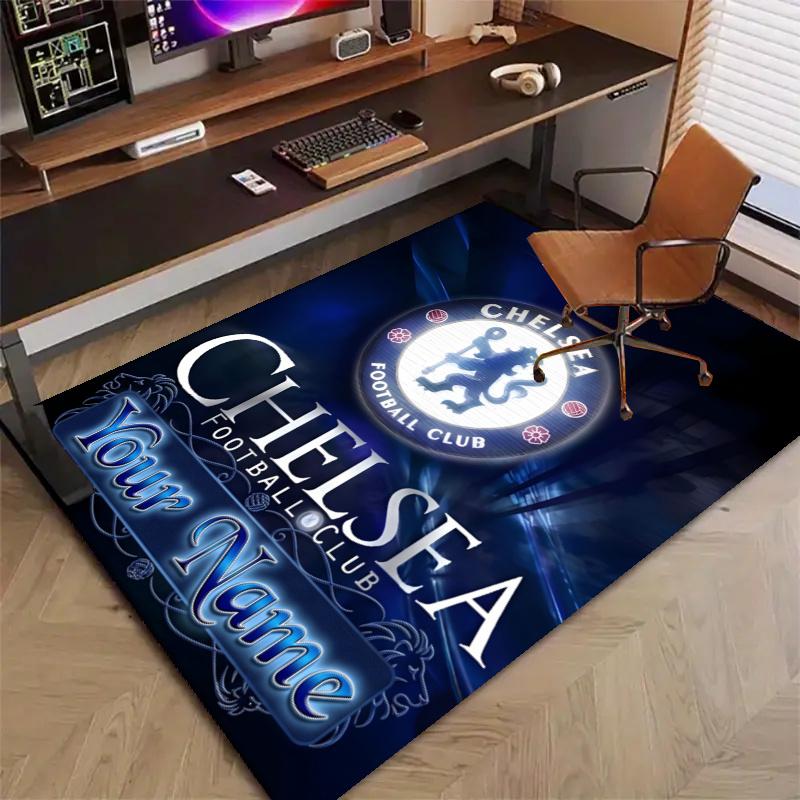 Custom C-Chelsea Mat Personalized Name, Polyester Washable Indoor Entryway Rug, Gift for Christmas, Easter, Thanksgiving Day