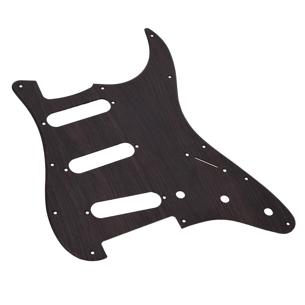 GSSS28 Electric Guitar Guard Rosewood for ST Three Single Pickguard with Rear Cover