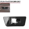 Rear Small Window Lift Panel Switch Cover Trim For Ford F150 15+ Carbon Fiber