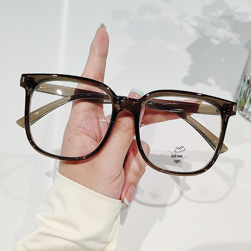 2026 Koreanischer Stil Schwarzer Anti-Blaulicht-Brillenrahmen: Myopie & Strahlenschutz für Männer, rezeptfreundlich.