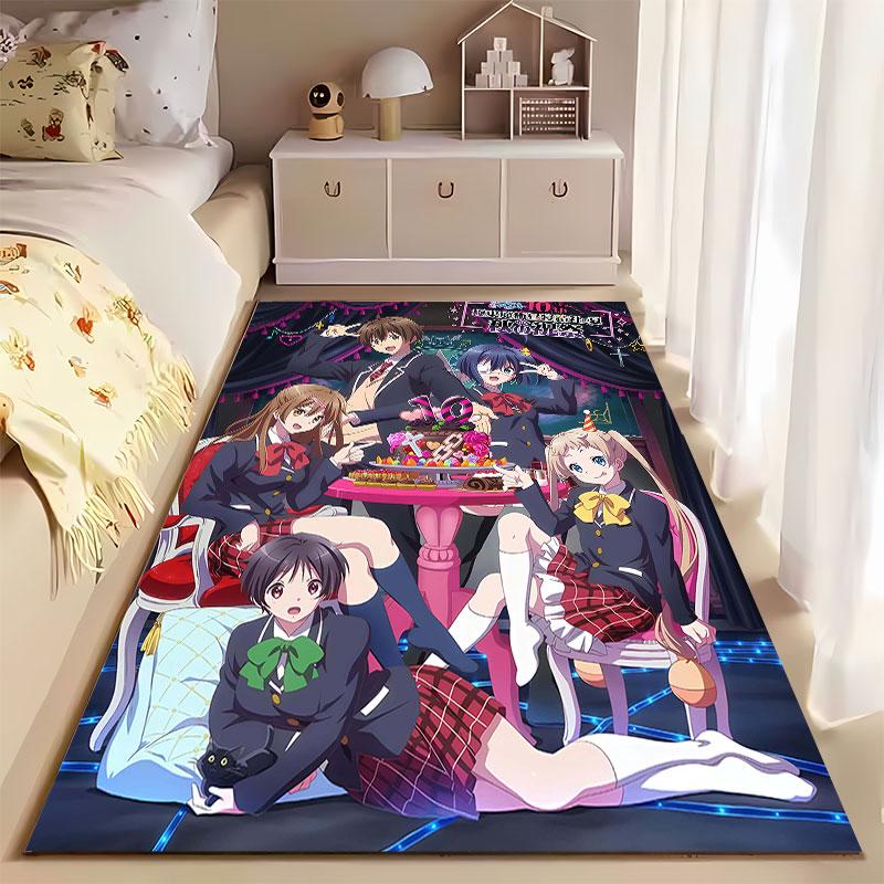 "Anime School Party Celebration" Suitable As a Non-slip Mat for the Living Room or Bedroom Sofa