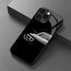 Cool Black Sports Car Front Glass phone case mobile phones for iphone 17 pro max cover for iPhone 17 16 15 14 13 12 pm Pro Plus