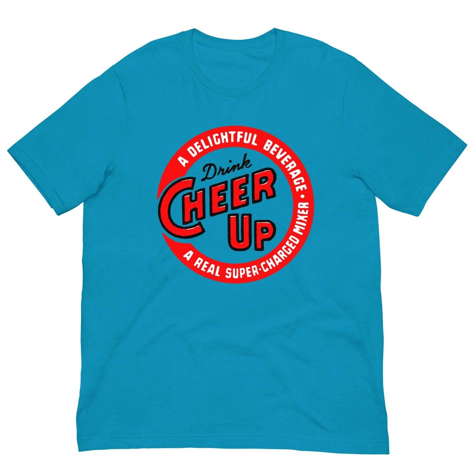

Cheer Up Soda T Shirt Vintage Retro Brand Graphic Tee For Men Women 3XL