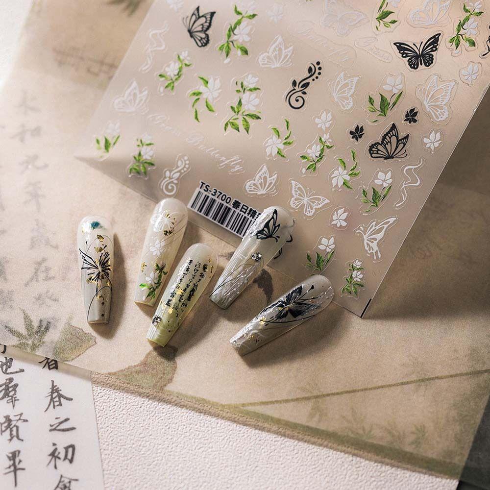 

Феникс Благоприятные Облака Китайские Цветочные Наклейки Для Ногтей Китайский Дизайн Ногтей Украшения Для Девочек