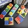 Baby Montessori Puzzle For Children 1 To 3 Years Wooden Toys Building Blocks Learning Educational Toys Color Shape Match Puzzle