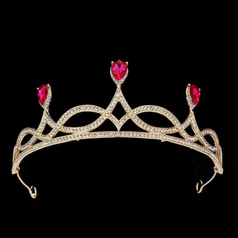 Bridal Headdress Rhinestone Alloy Headband Headdress Wedding Accessories Makeup Dress Hair Accessories Birthday Crown