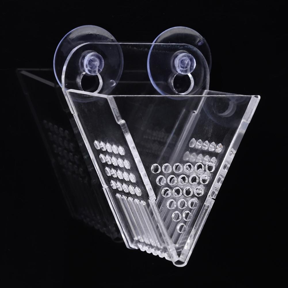 Multifunction Aquarium Acrylic Red Worm Brine Shrimp Feeder Fish Feeding Cup with Suckers