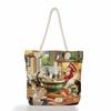 Cute Cat Print Thick Rope Single-shoulder Beach Bag 7211