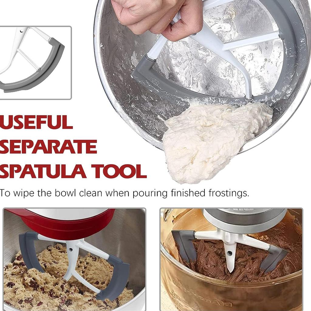 Professioneller Flex-Kanten-Schneebesen-Mixeraufsatz Kippkopf-Standmixer-Zubehör Mixer-Schneebesen Perfekt für 6QT-Mixer