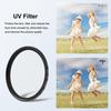 PULUZ 58mm UV Lens Filter Adapter Ring for GoPro MISSION 1 / 1 PRO, with Lens Cover (Black)