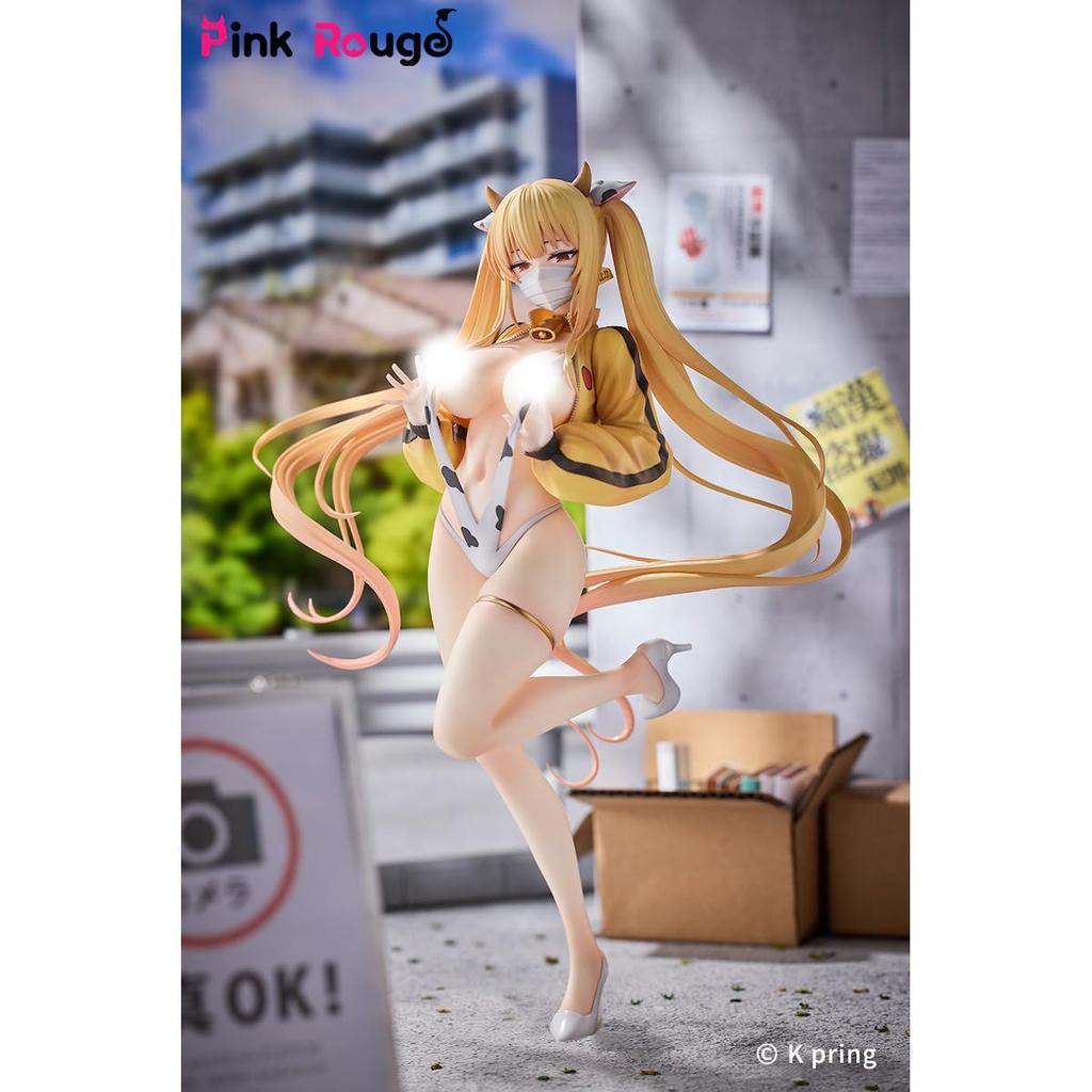 Pink Rouge K Pring Original Character Sayuri Dairy Cow Special Approximately 245mm Scale Painted PVC and ABS Figure Ver. Height (including Base) 1/7