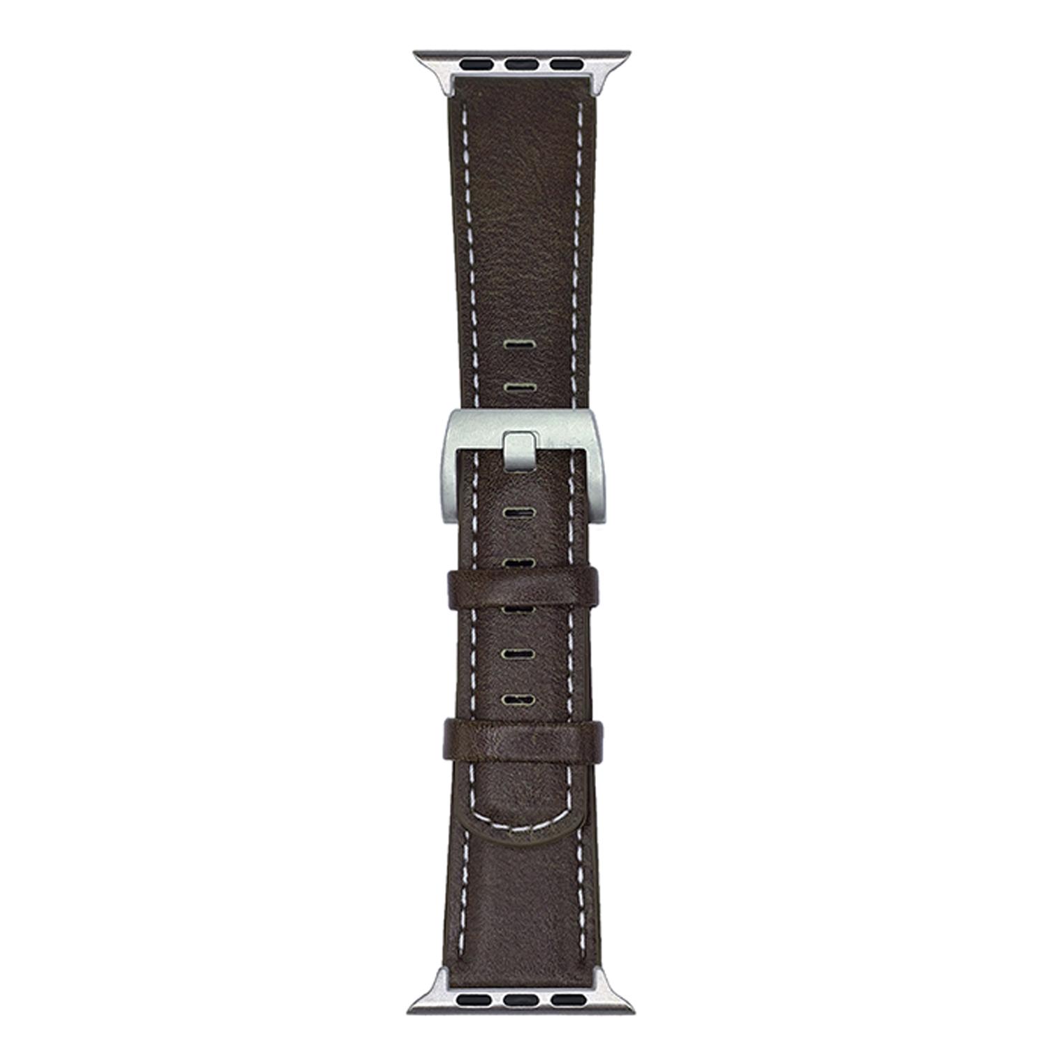 

Genuine Leather Watchband For Apple Watch Ultra 3 2 1 49mm/Series 11 10 46mm/9 8 7 45mm/SE3 SE2 SE 6 5 4 44mm/3 2 1 42mm Wrist Strap Replacement H