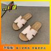 Wear summer super fire Boken cool slippers with skirts to go out by the sea niche thick-soled slippers women's 2025 new models