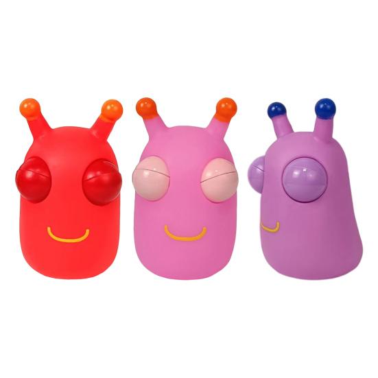 Popping Eye Cabbage Worm Toy Anxiety Stress Relief Colorful Caterpillar Squeeze Pinch Sensory Toy Kids