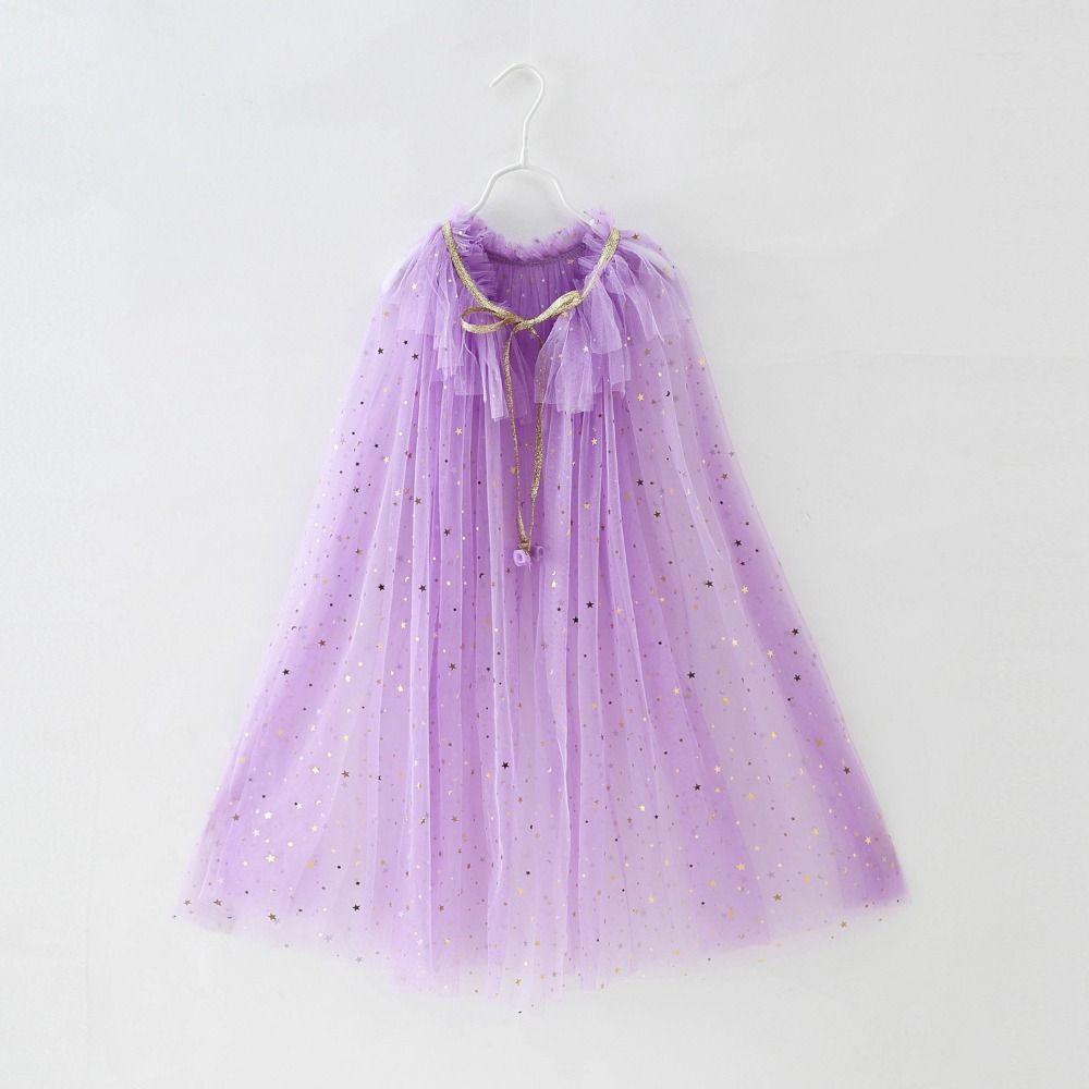 Party Supplies Little Girls Tulle Cloak Party Colorful Sequins Tulle Cape  Halloween Christmas