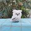 Cute Artificial Owl White Black Furry Christmas Bird Ornament Decoration Adornment Simulation For Home Decor Gift