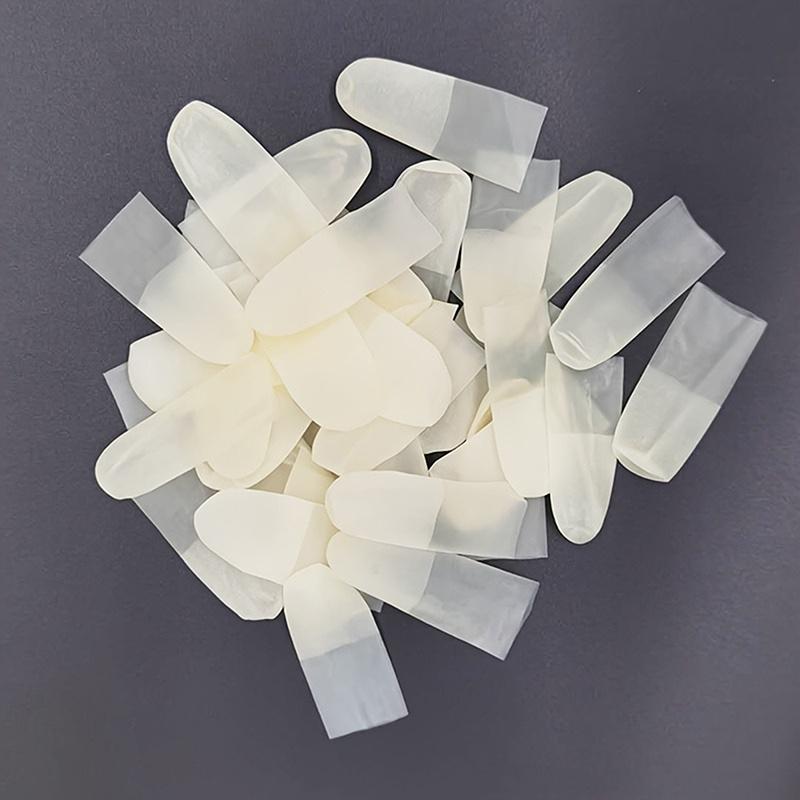 100/200Pcs Nail Art Finger Protection Cover Rubber Non-Slip Anti-Static Finger Cots Disposable Latex Finger Cover Nail Art Tool