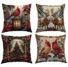 Christmas Pillowcase Christmas Decorative Pillowcase Sofa Decorative Pillow Lumbar Pillowcase
