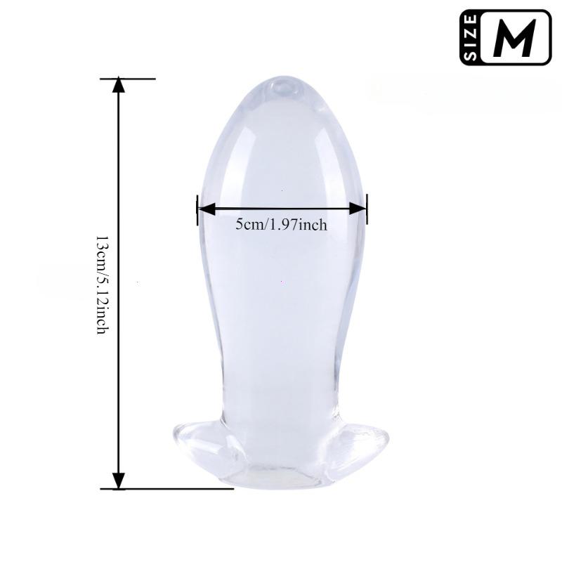 Transparent Huge Soft Anal Plug Big Butt Sex Toys for Men Women 18 Gay Masturbation Prostate Stimulation Massager Thick Expander