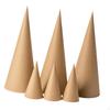 6 Open-bottom Paper Mache Cones, Imaginative Decoration for Crafts, Painting, And Party Hat