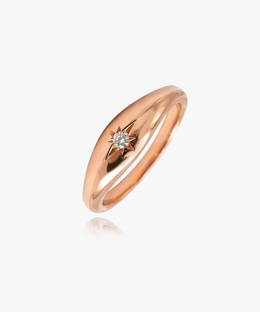 Helene Jewelry 925 Silver Oval Holy Star Miss Ring (C Type)
