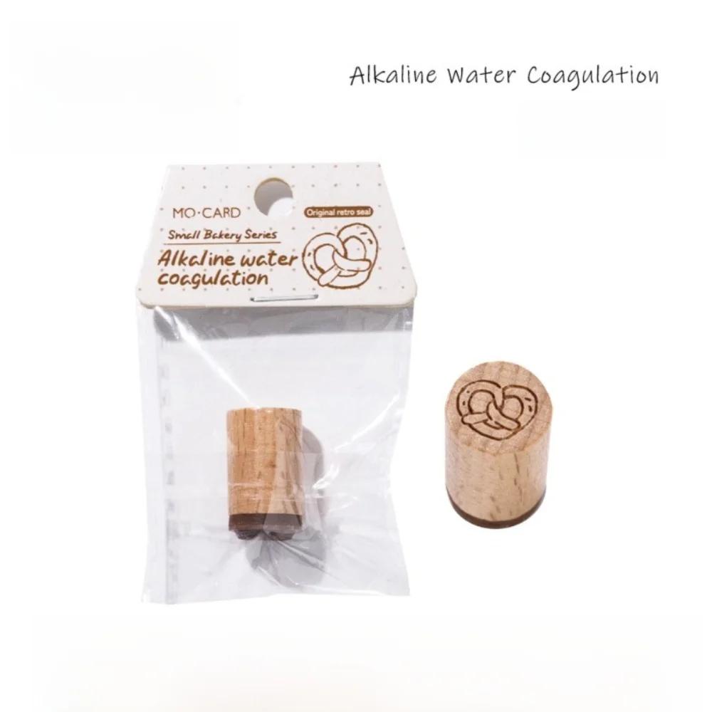 Roztomilé vintage razítko na kávu a chleba, gumové, ve tvaru lahve, dřevěné razítko, scrapbookingová pečeť, denní plánovač