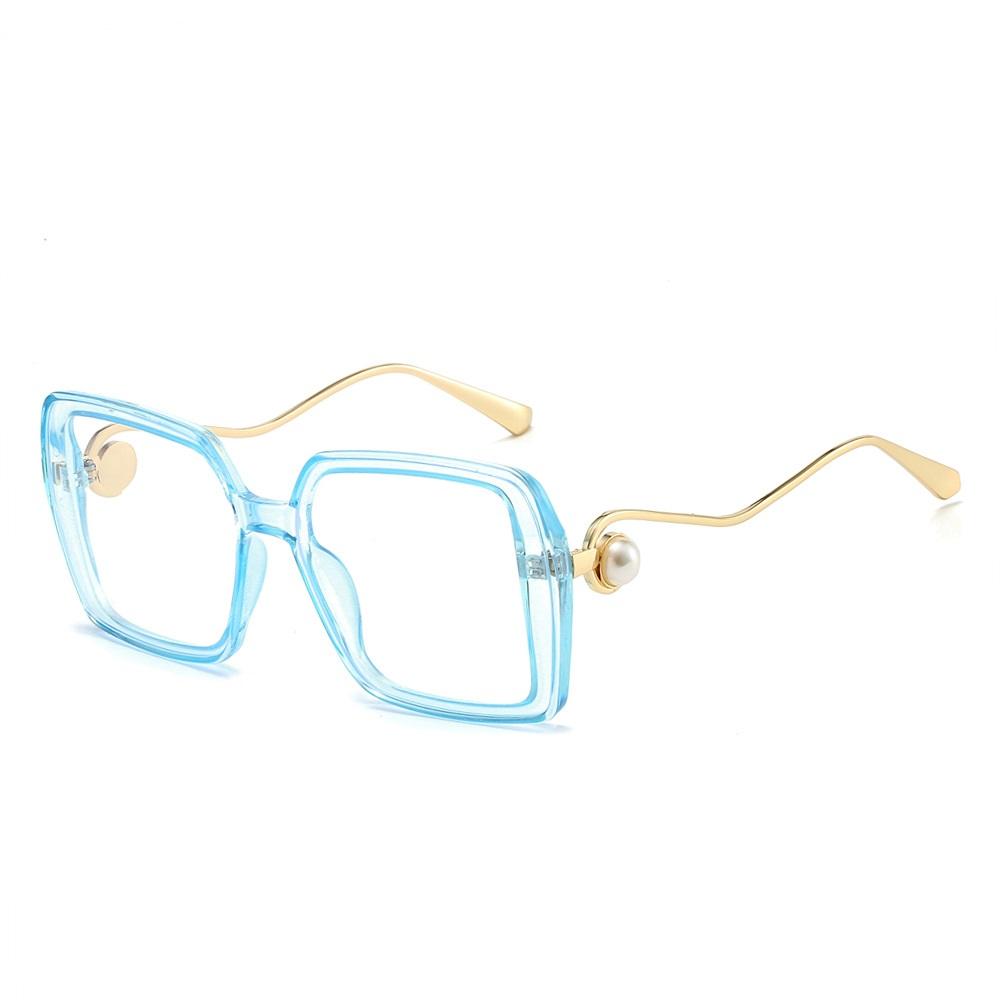 Fashion Oversized Sunglasses Women Sun Glasses Metal Female Vintage Square Eyewear Metal Black Ladies Brand Designer