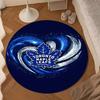 Maple Leafs Emblem Round Rug for Livingroom,Bedroom, Palyroom, Chair Rug, Area rug, Circle Carpet, Large Size Decor Fan Christmas gift