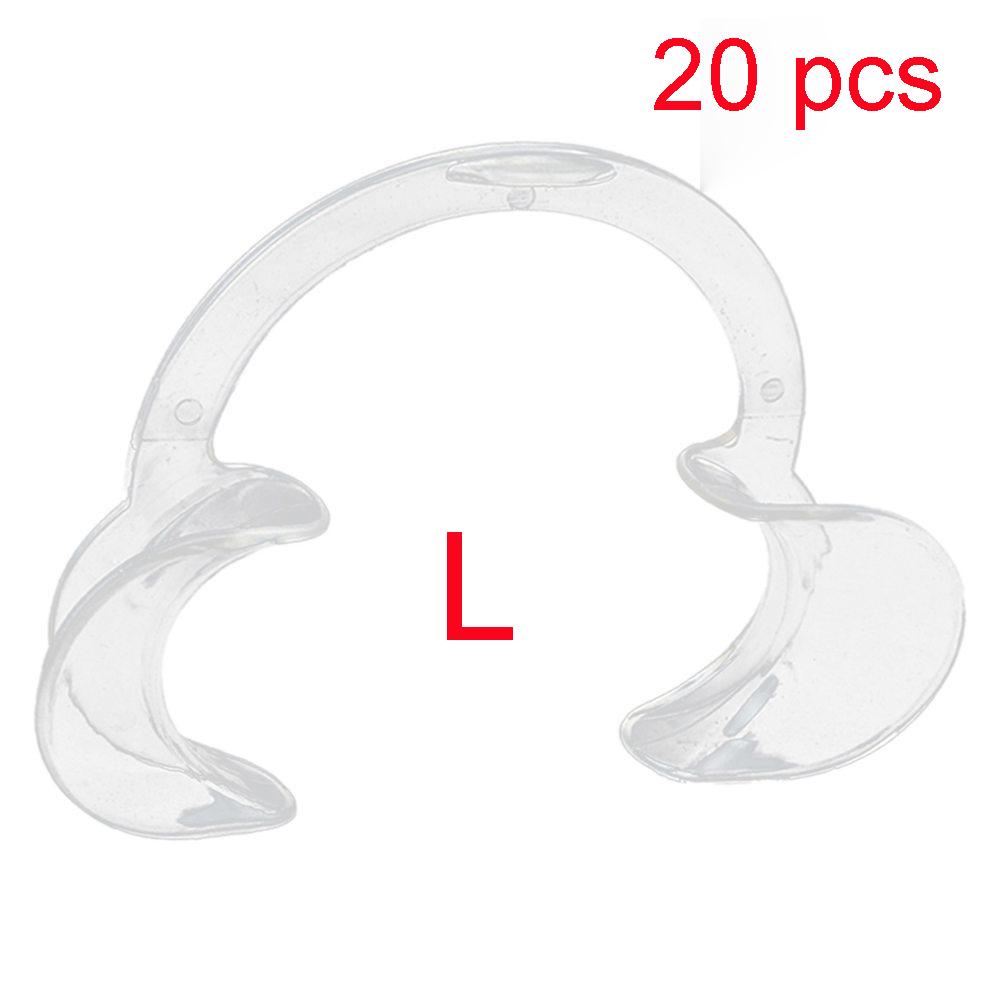 20 Pcs C Shape Mouth Opener Elastic Dental Cheek Retractor Lip Oral Support Dentist Tools