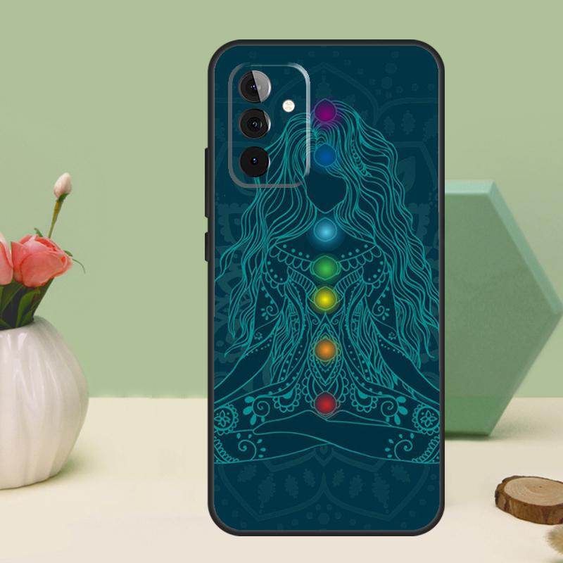 Coque Mandala Chakra Yoga Pour Samsung Galaxy A56 A26 A36 A16 A06 A53 A33 A13 A12 A32 A52 A55 A35 A15 A54 A34 A14