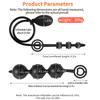 Inflatable Anal Plug Silicone Anal Ball Expander Butt Plug Dilator Prostate Massager Anus Extender Adult Sex Toys for Women Men