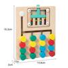 Montessori Holz Farb-Zuordnungs-Puzzles Vorschul Lernspielzeug Zuordnen Gehirnjogger Logikspiel für Kinder 3 4 5 6 7 Jahre
