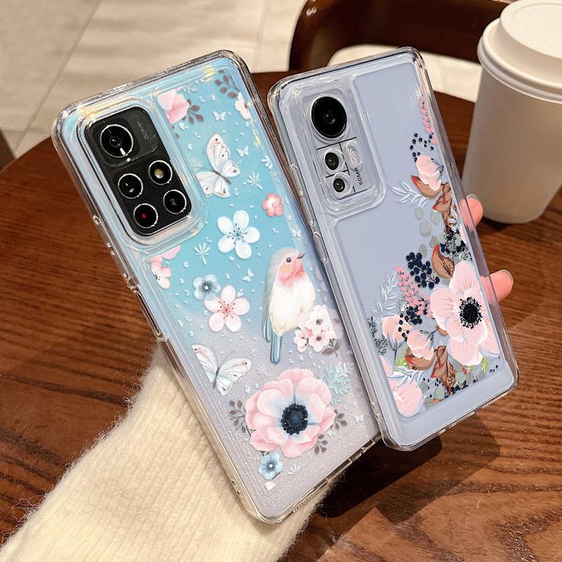 Colorful Print Case For Xiaomi 13t Pro 11t Pro Redmi Note 11 Mi Poco X5 Pro Soft Silicone Clear All Inclusive Protect Cover