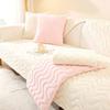 New Rabbit Proof Plush Winter Sofa Cushion Minimalist Seat Cushion Leather Non Slip Cover Cover Cloth Scarf Versatile All Seasons