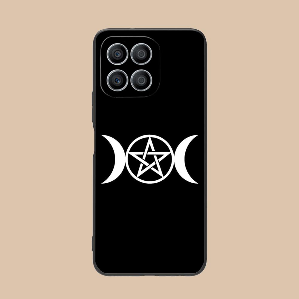Aesthetic Pentagram Phone Case for Honor 90 80 70 60 50 30 20 10 9 8 7 Pro S SE Lite 5G Soft TPU Shockproof Cover