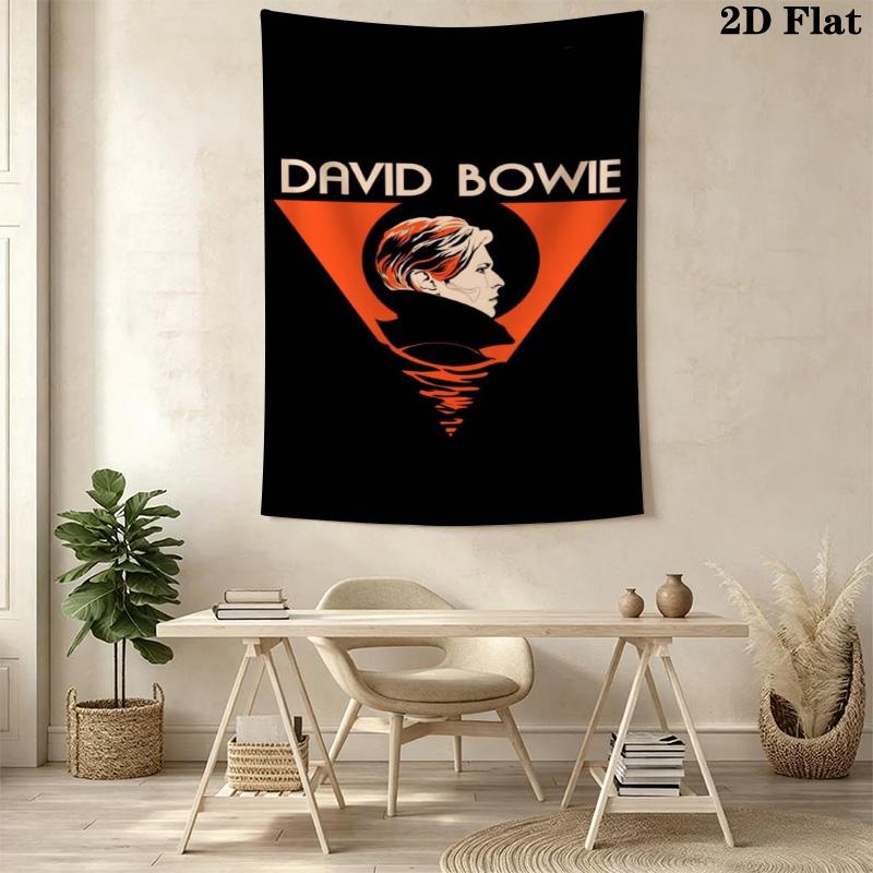 David Bowie Ziggy Stardust Concert Poster Tapestry Wallmounted Background Cloth Atmospheric Background Cloth Wall Decoration