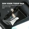 For Car Sun Visor Tissue Box Hanging Tissue Storage Case Accessories S Kodiaq Octavia 2 3 Yeti Karoq Rapid Fabia VII VRS