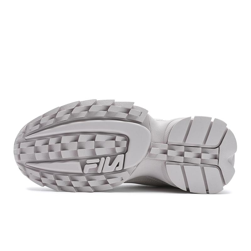 Fila Disruptor 2 Retro Series Fashion Versatile Simple Comfortable Sports Low-Top Lifestyle Casual Shoes Women Sneaker Light-Gray F12W522163FGL