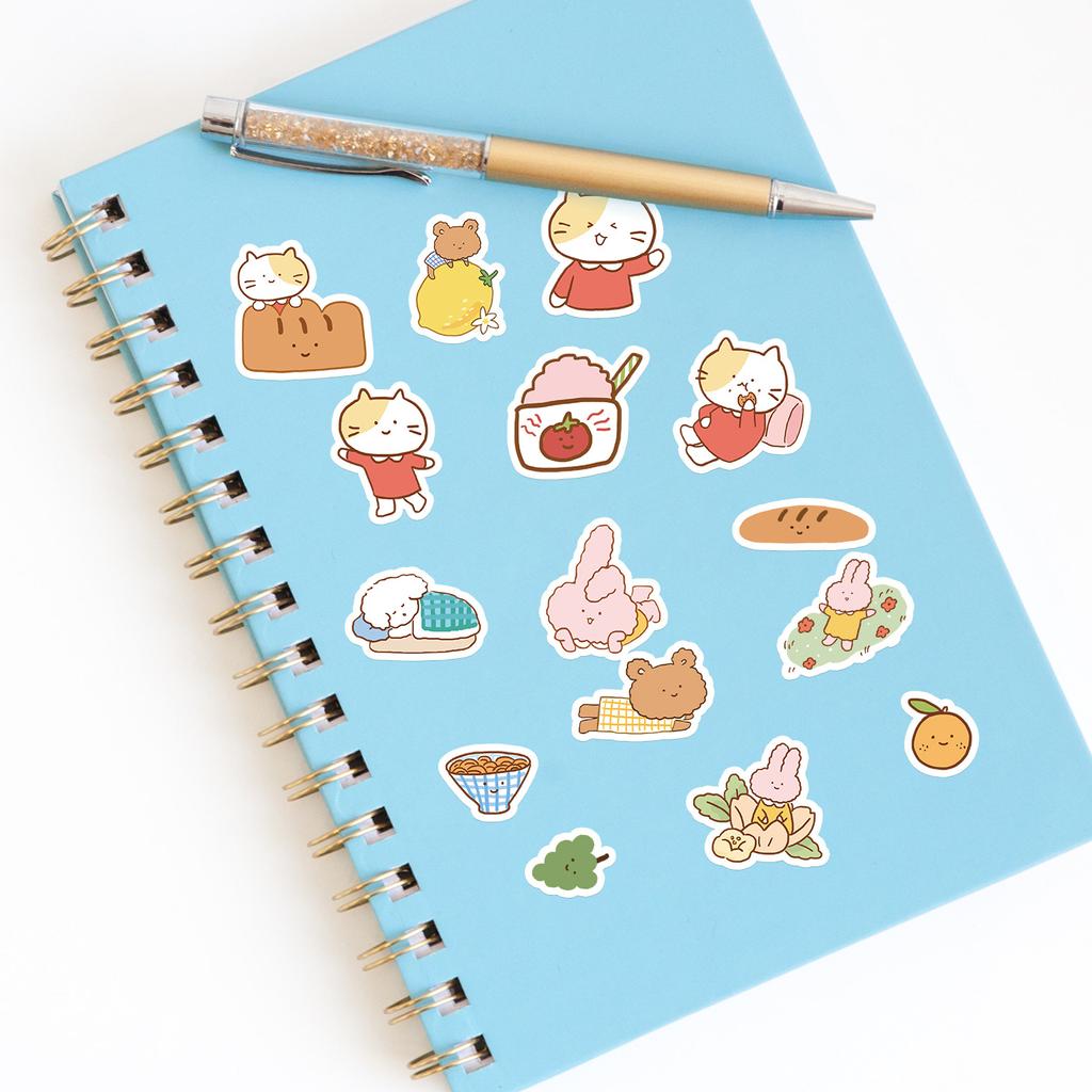 50 Small Children's Stickers for Mobile Phone Computer Water Cup Notebook Decoration Stickers Notebook Waterproof Hand Account Stickers