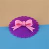 Silicone Green Flower, Cartoon Bow-tie Cat Water Cup, Ceramic Cup Lid, Silicone Sealed Cup Lid
